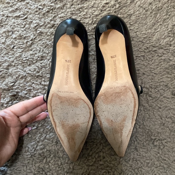 Manolo Blahnik Vintage Black Heels - Picture 7 of 9